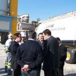 El director general de Seguridad y Salud Laboral de la Junta visita la fábrica de cemento de La Araña, propiedad de FYM-Italcementi._x000D_